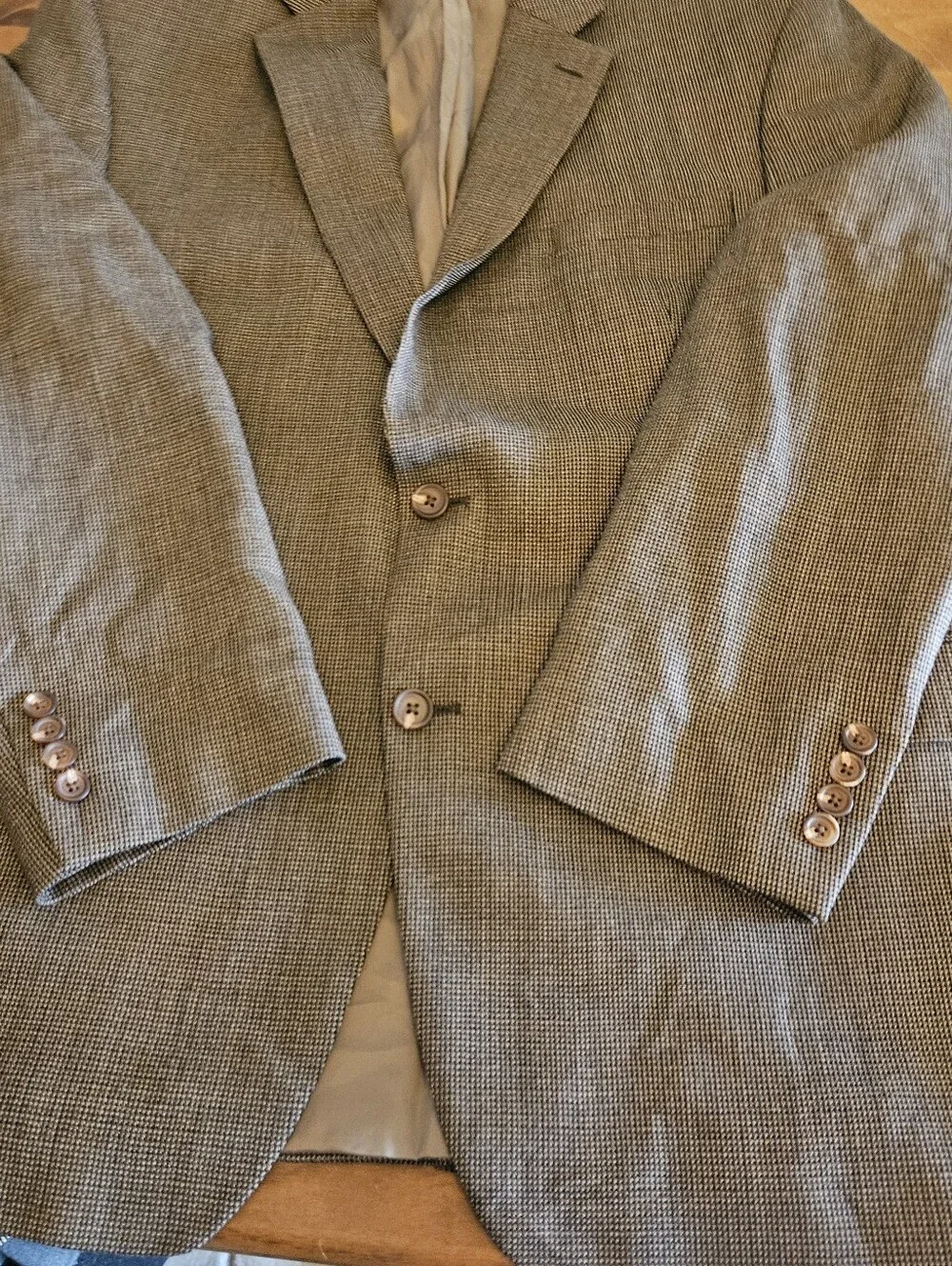 Lauren Ralph Lauren Brown Wool Tweed Men's Blazer Size 43R